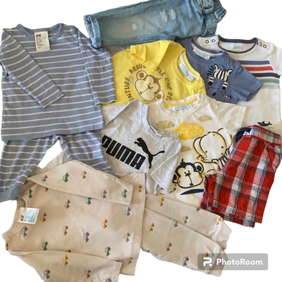 9-12M lot of Summer tees , pants, shorts, PJs - Picture 1 of 16